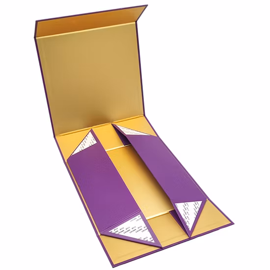 Faltbare Karton-Kosmetik, Make-up, Schmuck, Kleidung, magnetische Papier-Geschenkverpackung für Uhren, Hochzeiten, Partys, Festivals, Geschenkverpackung mit Band