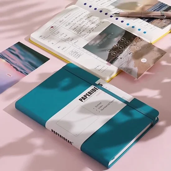 Individueller Softcover-Planer aus rosa Recyclingpapier, Lebensplaner 2022, Milchplaner